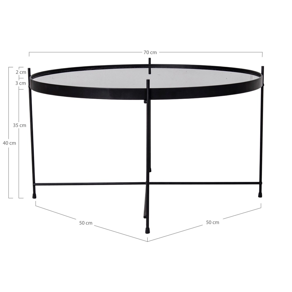 Stolik kawowy 40x70x70 cm TABLO