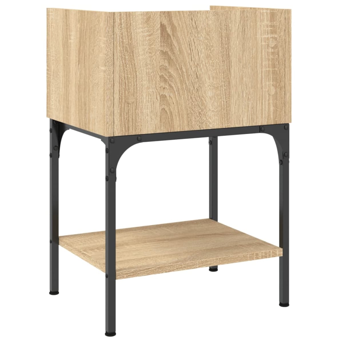 vidaXL Stolik nocny, dąb sonoma, 40,5x31x60cm, materiał drewnopochodny