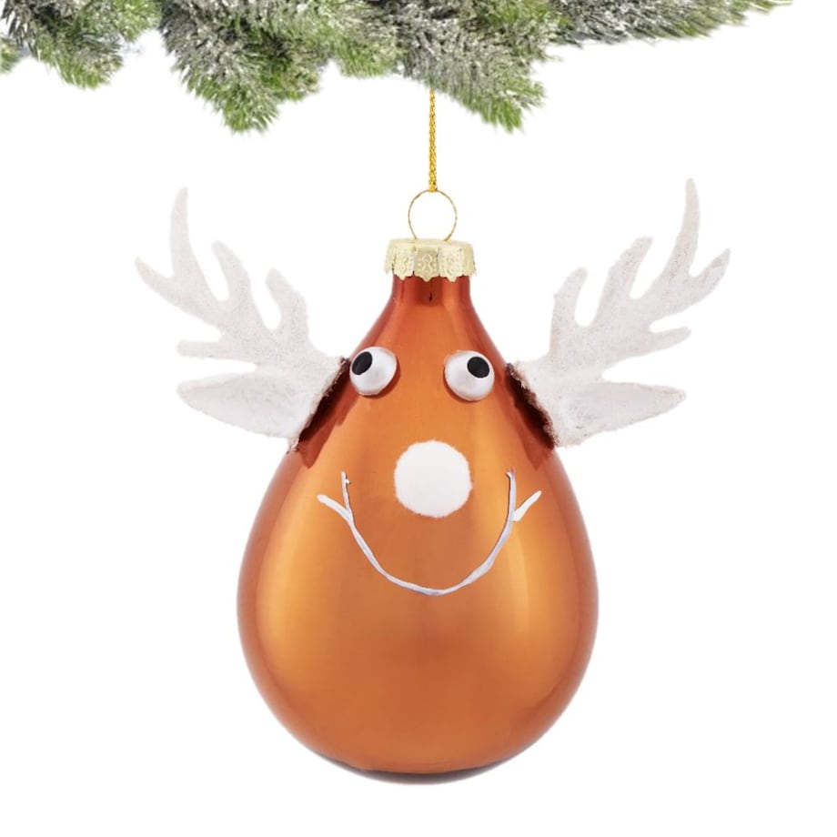 VILLA ITALIA Bombka szklana RENIFER 10 cm