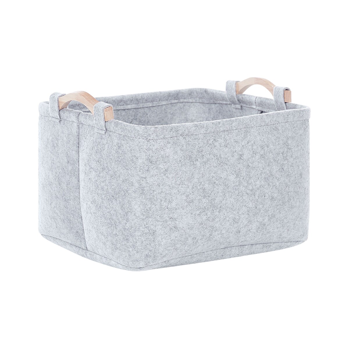 Zestaw 3 koszy filcowych szary BAYSAI