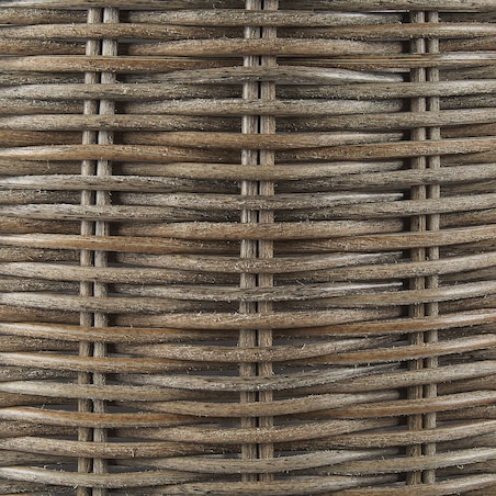 Zestaw 2 koszy na kwiaty BITOLA 40/48 cm Brązowy Technorattan