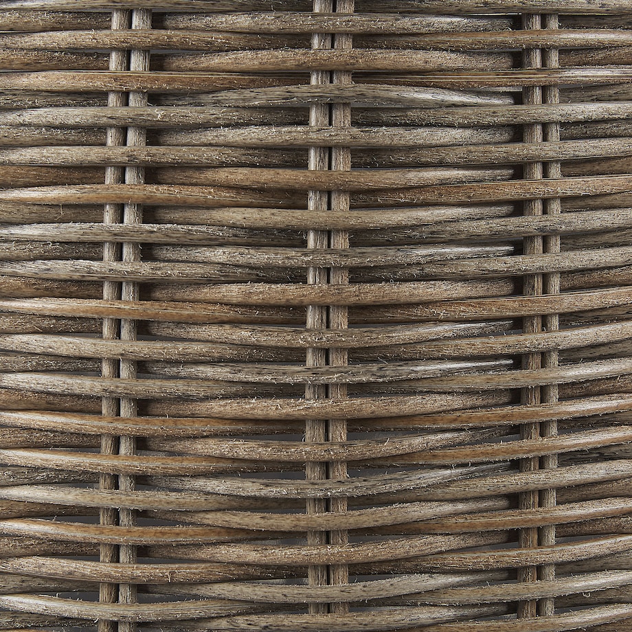 Zestaw 2 koszy na kwiaty BITOLA 40/48 cm Brązowy Technorattan