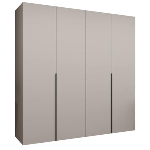 Szafa uchylna otwierana ALICANTE 1 200 wys. 202 cm Kaszmir + u. Czarny