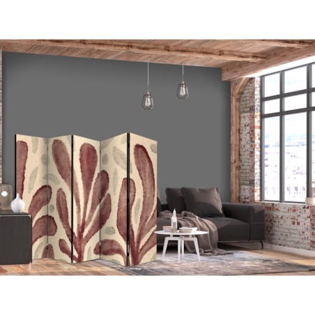Parawan Dwustronny Falujące Liście 225x172cm