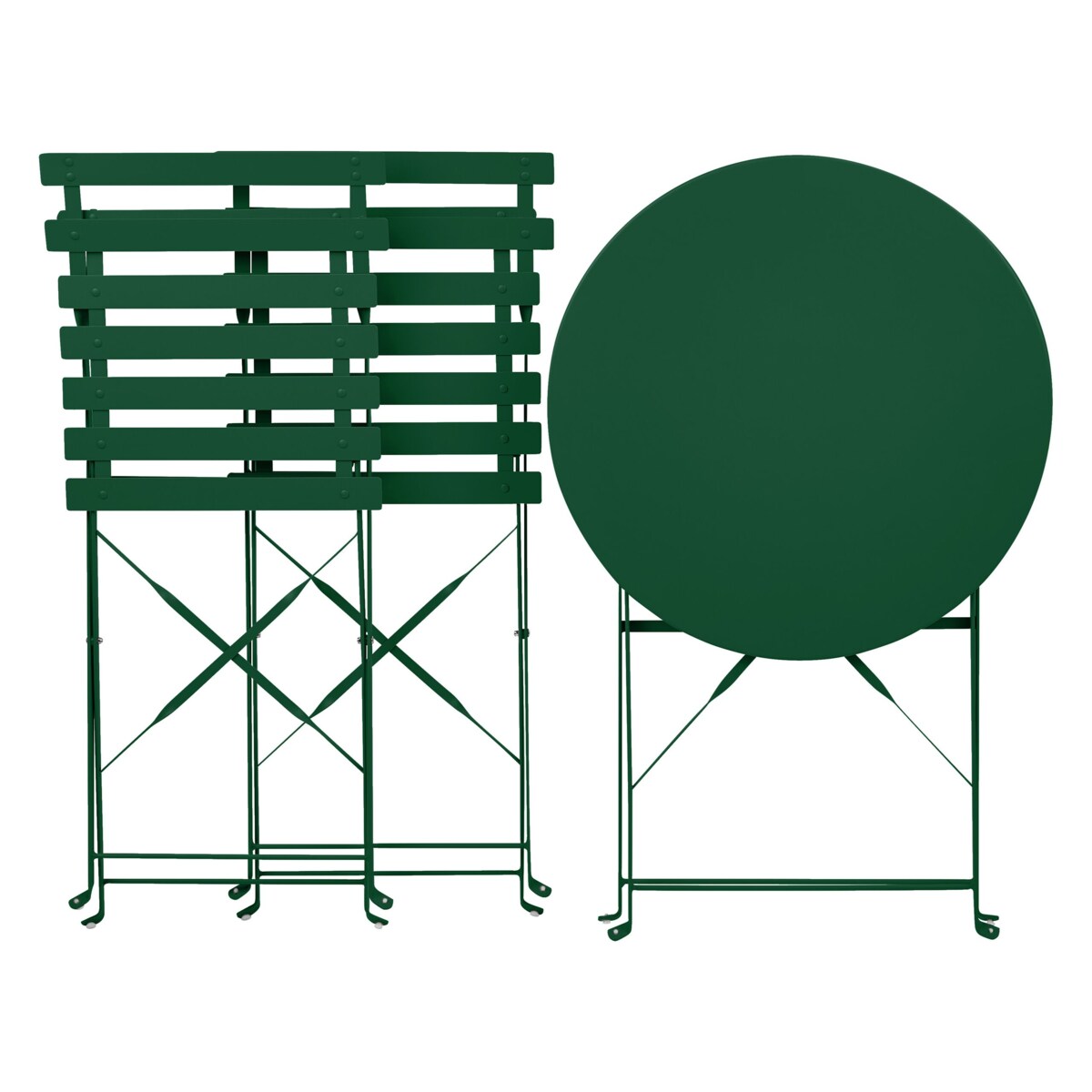 Zestaw mebli balkonowych Metal Zielony Ciemnozielony FIORI