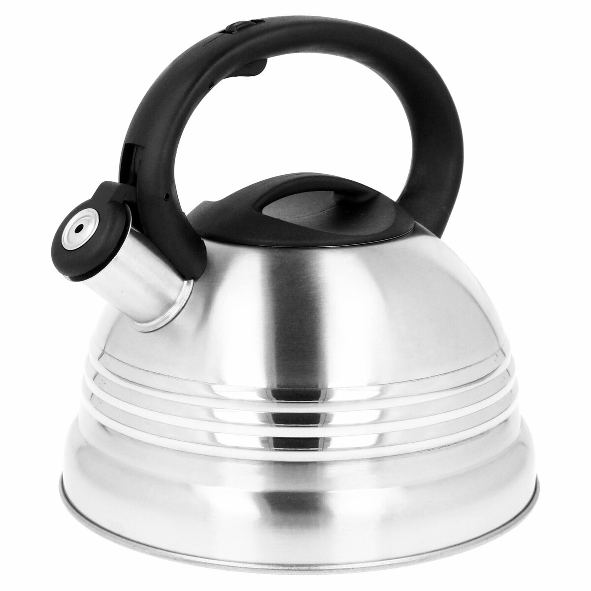 Czajnik na gaz stalowy z gwizdkiem 2.7L indukcja srebrny BRUNBESTE BB-2358