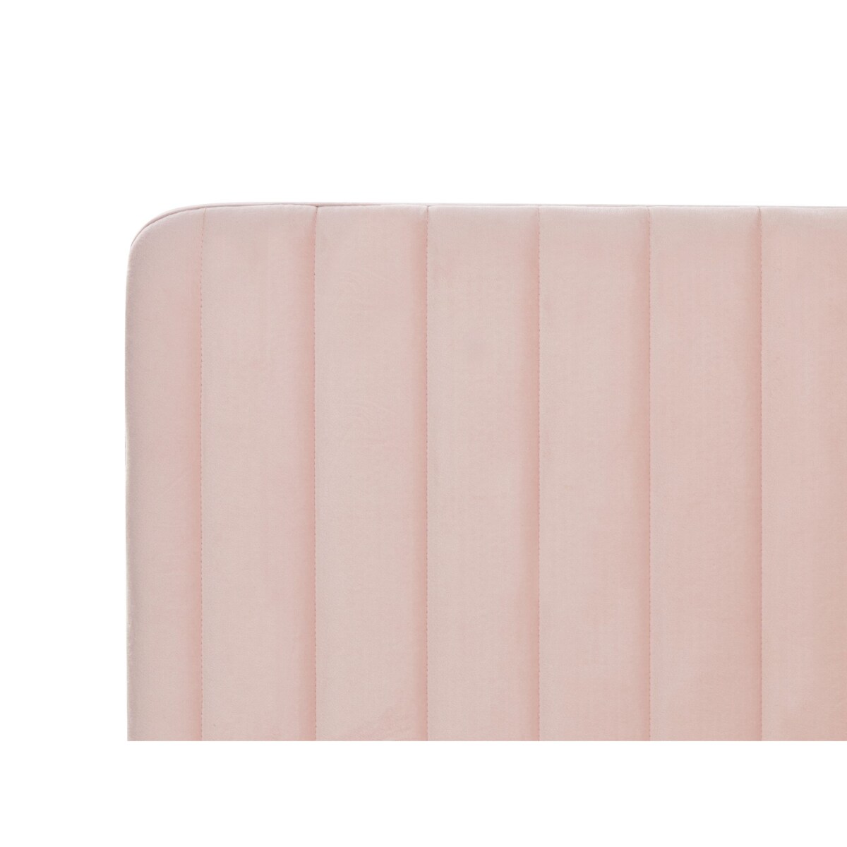 Łóżko welurowe 140 x 200 cm różowe LUNAN