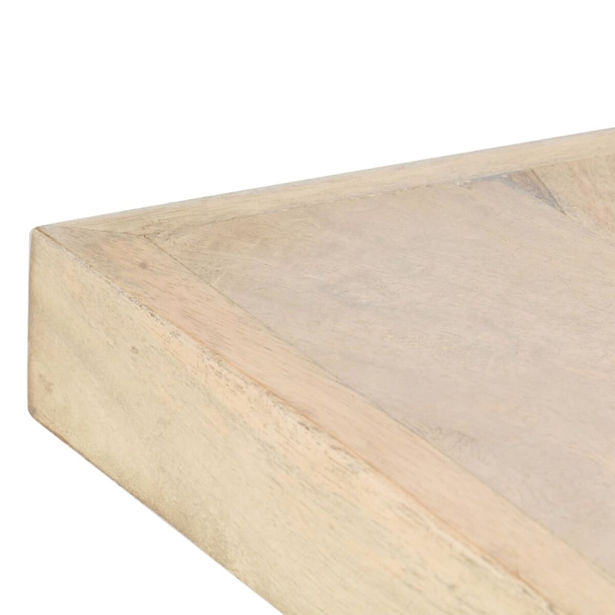 vidaXL Stół jadalniany, 180 x 90 x 76 cm, lite, bielone drewno mango