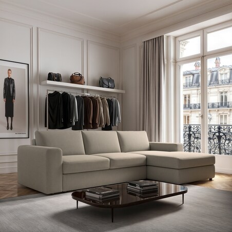 Sofa narożna prawa Baga XL beżowa