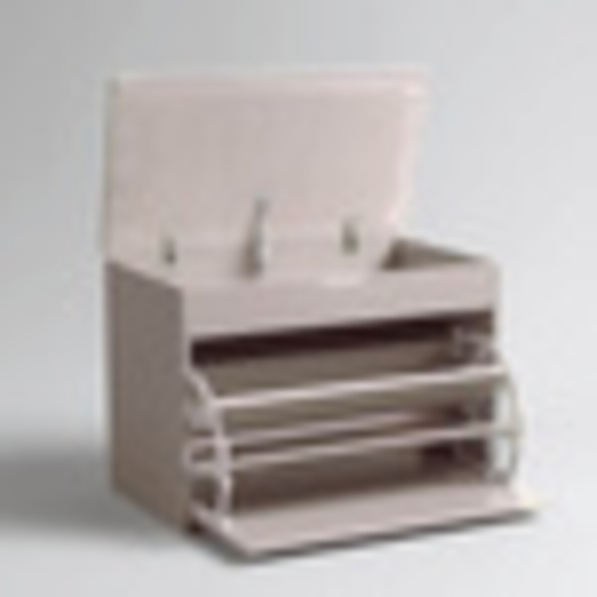 Szafka na buty z siedziskiem i wysuwanymi półkami VAULT, 57 x 30 x 53 cm