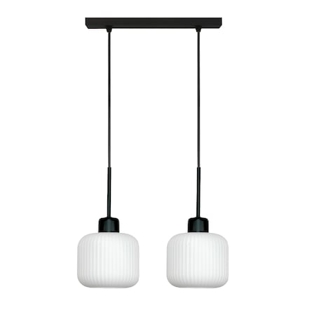 lampa wisząca 2 punktowa edylit białe klosze do kuchni