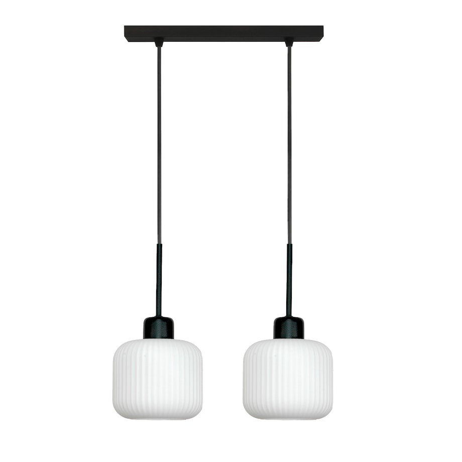 lampa wisząca 2 punktowa edylit białe klosze do kuchni