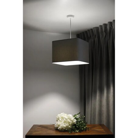 Lampa wisząca KWADRO LEN 009-40w20 szara