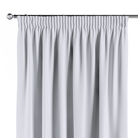 Zasłona na taśmie marszczącej 1 szt. 130x245 stalowa biel