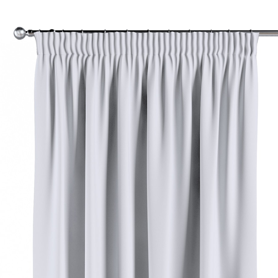 Zasłona na taśmie marszczącej 1 szt. 130x245 stalowa biel