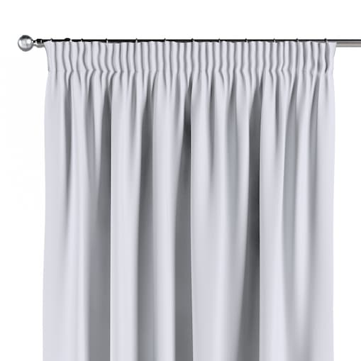 Zasłona na taśmie marszczącej 1 szt. 130x245 stalowa biel