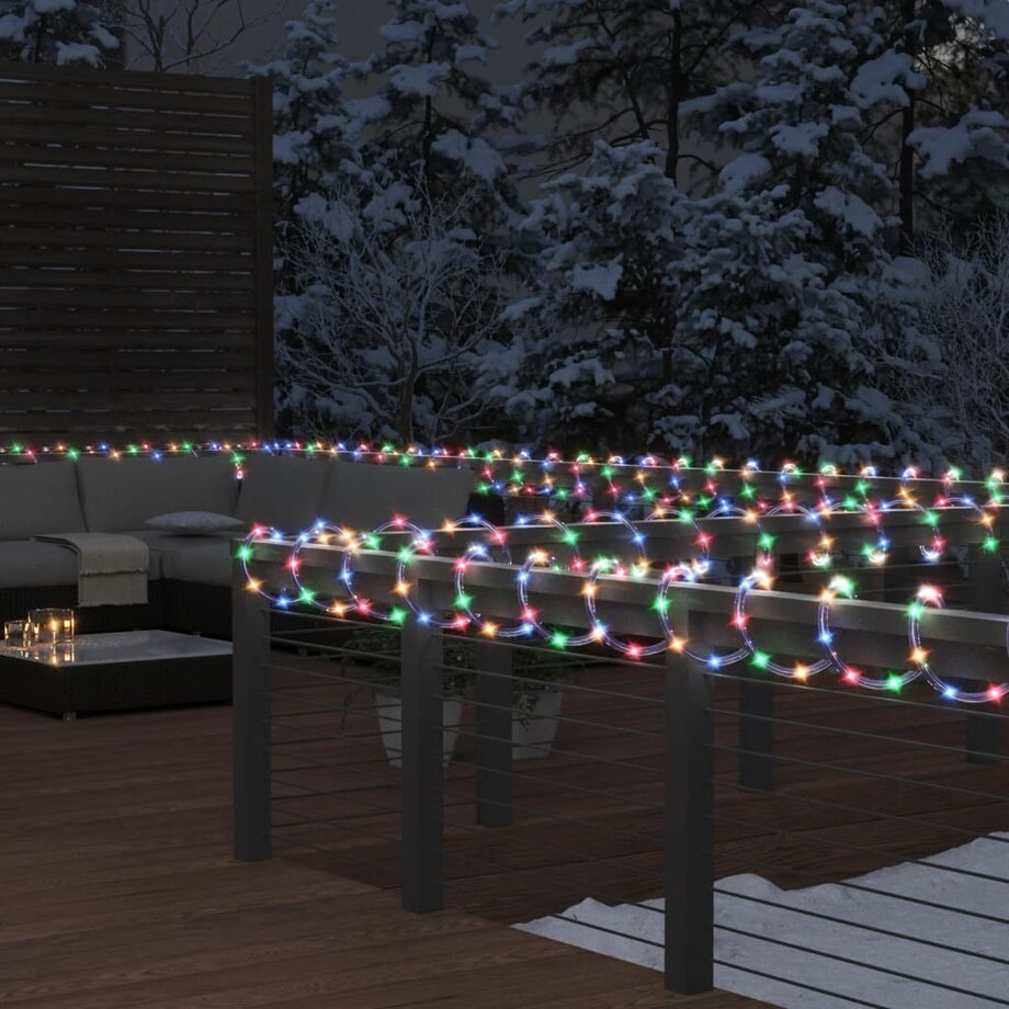 vidaXL Wąż świetlny, 480 LED, wielokolorowy, 20 m, PVC