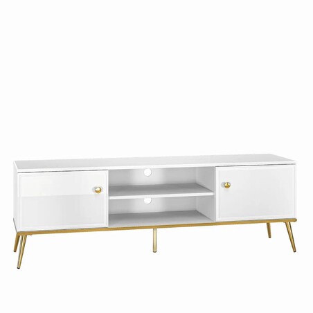 Szafka RTV GALENA 160 biały połysk