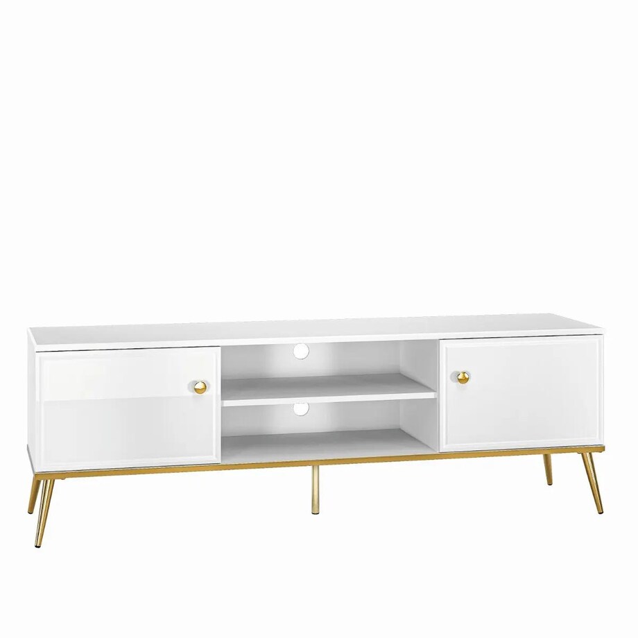 Szafka RTV GALENA 160 biały połysk