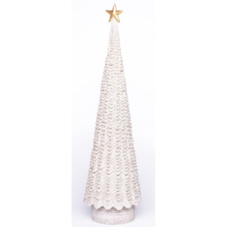 Choinka 35x10x10 cm biała LEDDE