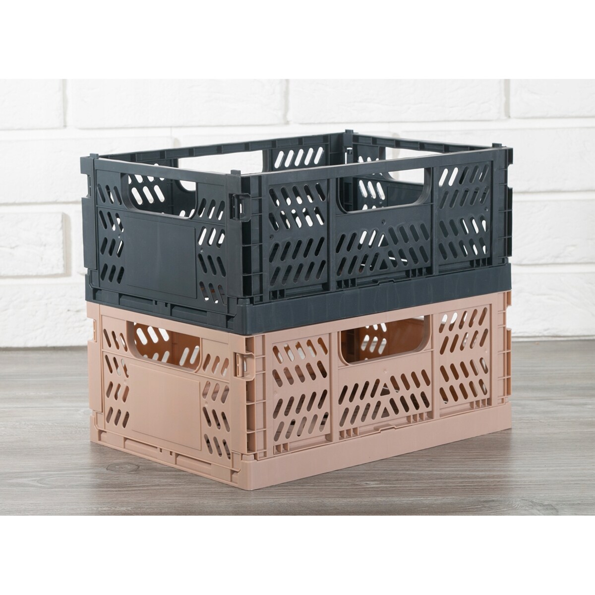 ORGANIZER skrzynka SKŁADANA szare tworzywo 29x21cm