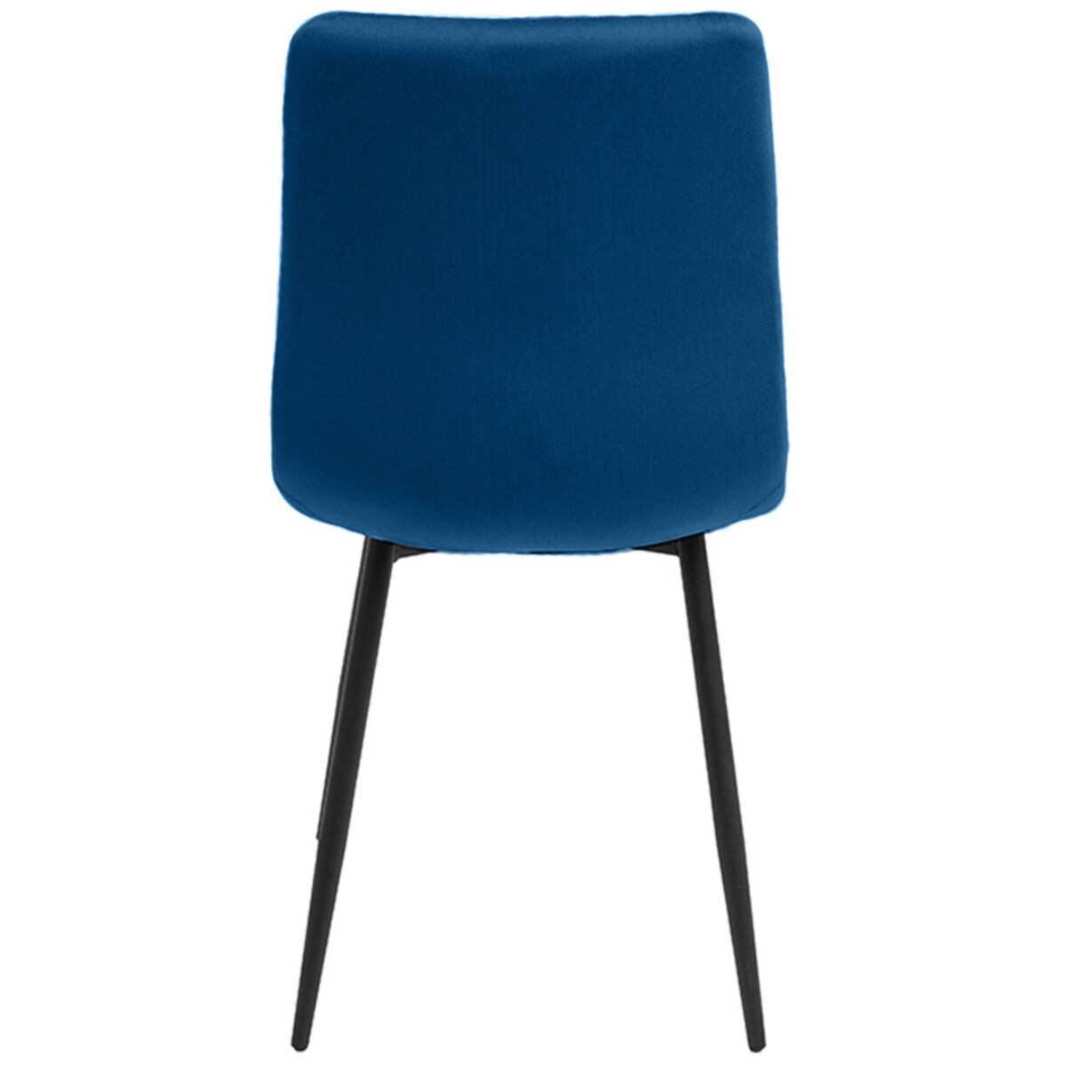 Krzesło tapicerowane welurowe granatowe do salonu jadalni