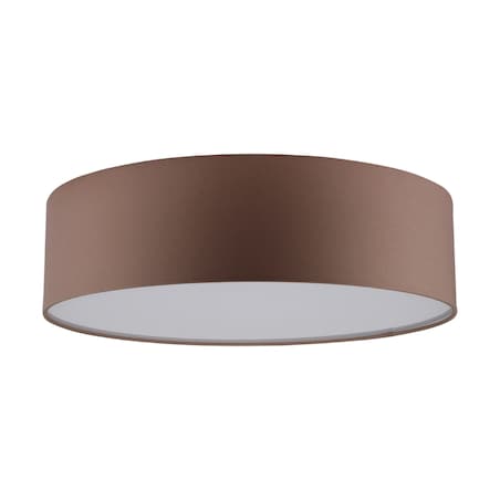 Lampa Sufitowa BRITOP Lighting 3xE27 Max.25W Subtelna Brązowa Tkanina, Polski Producent, 1 szt.
