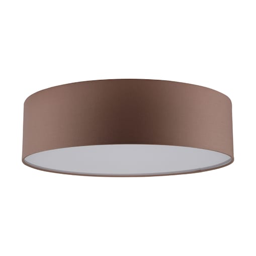 Lampa Sufitowa BRITOP Lighting 3xE27 Max.25W Subtelna Brązowa Tkanina, Polski Producent, 1 szt.