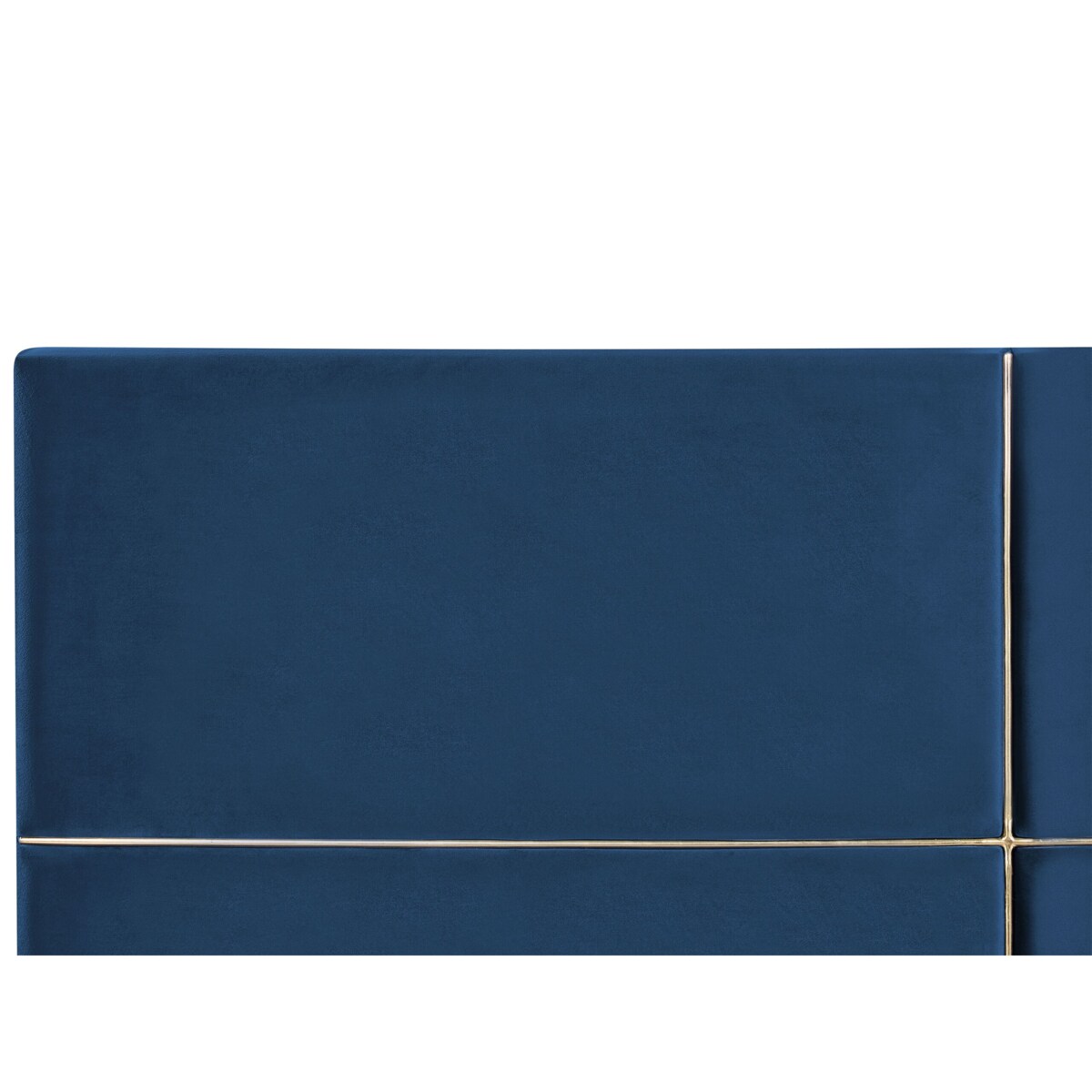 Łóżko welurowe z pojemnikiem 180 x 200 cm niebieskie VERNOYES