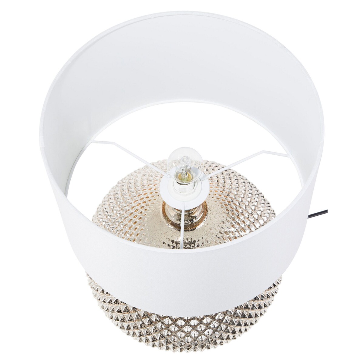 Lampa stołowa szklana złota MADON