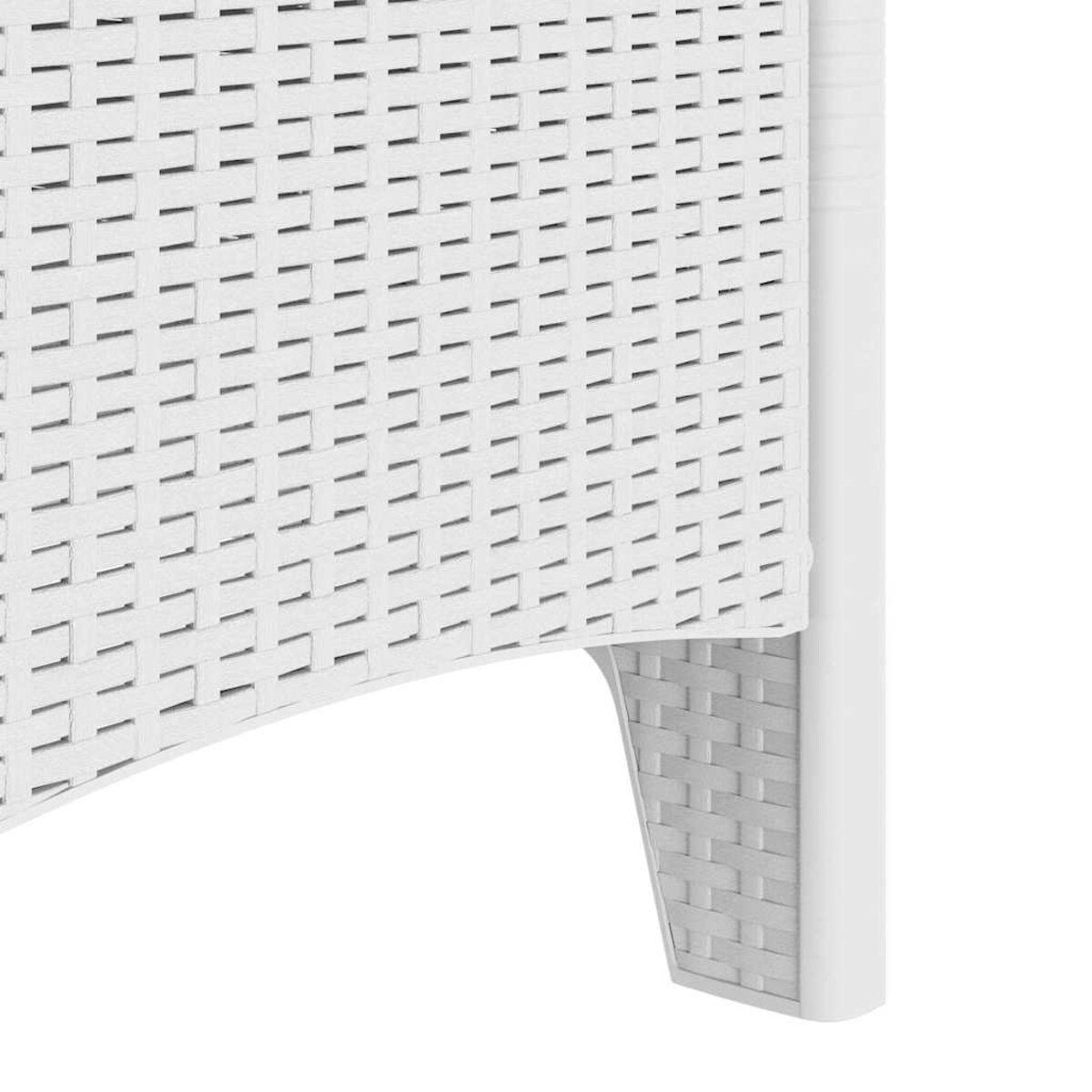 vidaXL Krzesło Ogrodowe 2 pcs Biały 53 x 49 x 85 cm PP