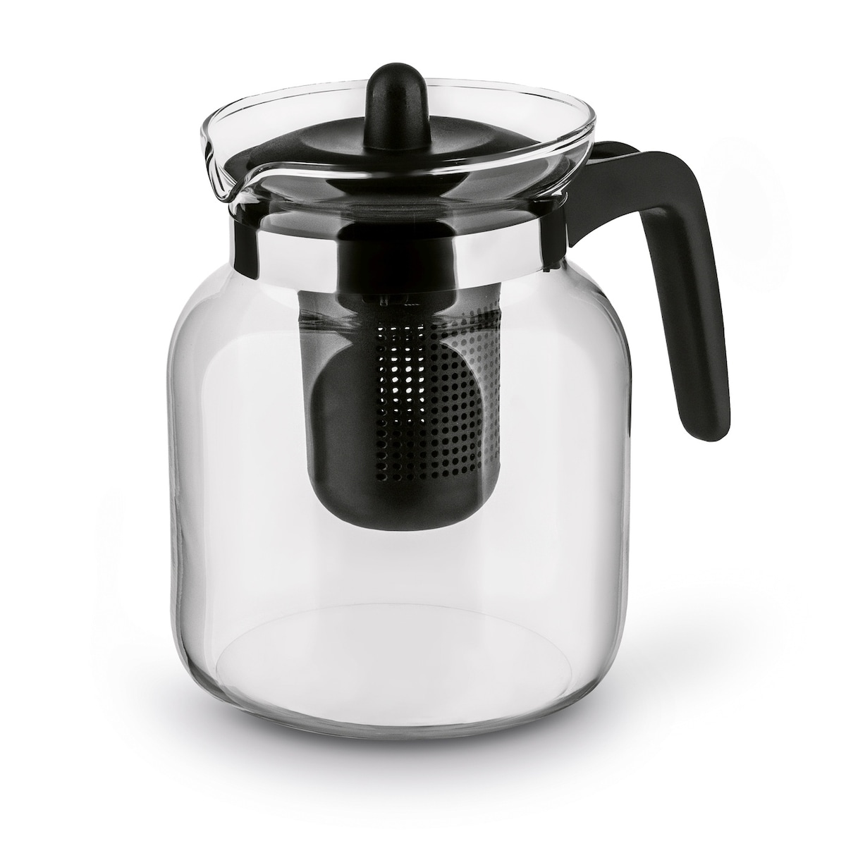 DZBANEK SZKLANY Z ZAPARZACZEM 1,5L na herbatę zioła napoje imbryk CZAJNIK