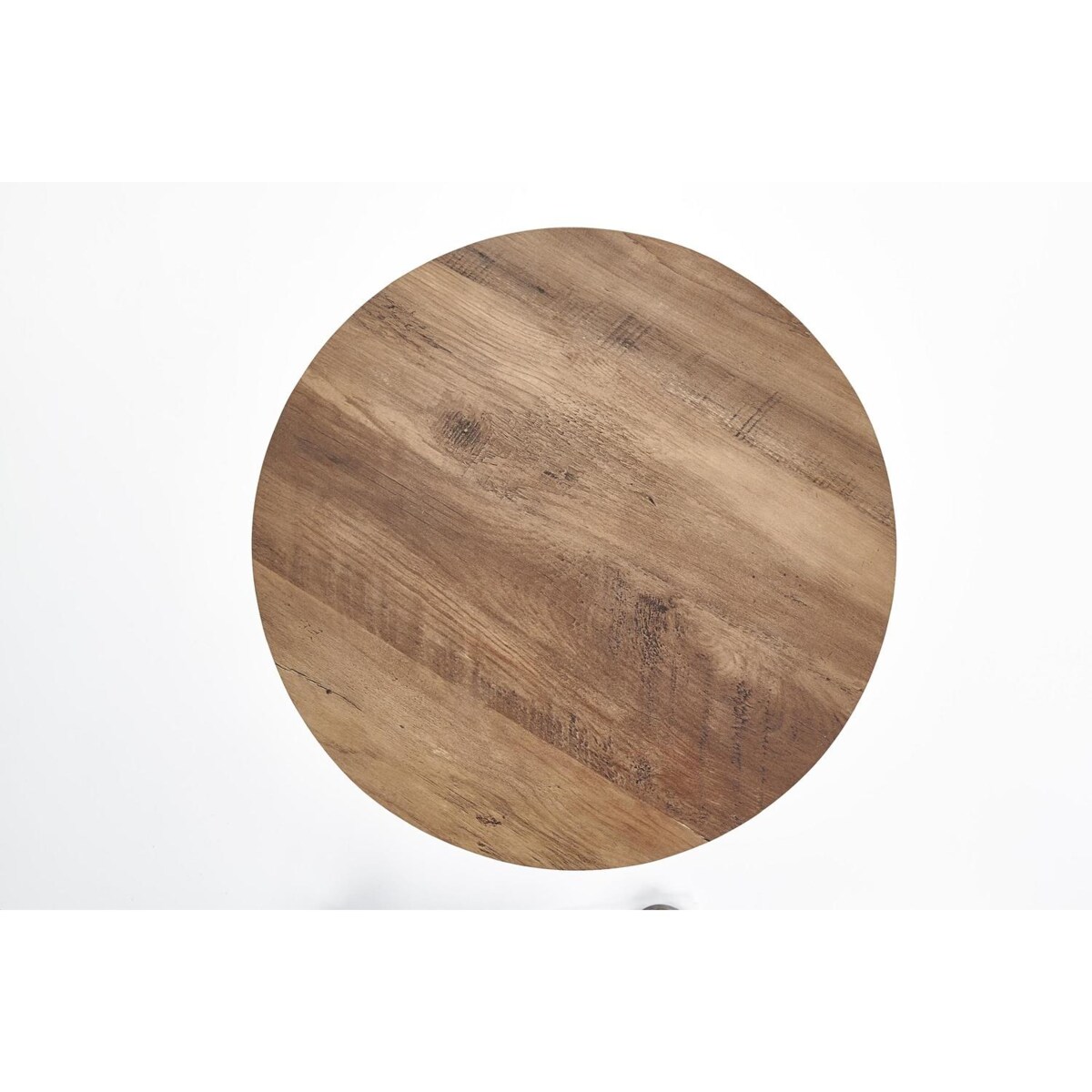 STOLIK KAWOWY Jenna S 40x51cm ORZECHOWY BLAT czarna podstawa