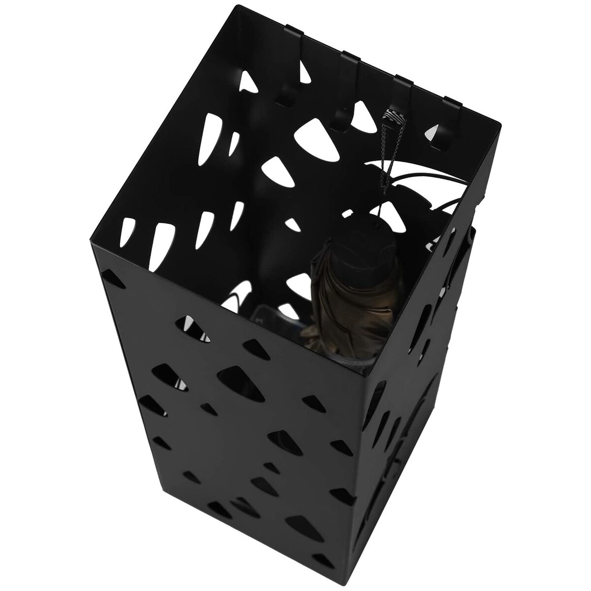 Parasolnik Metalowy 15,5X15,5X49 Cm Czarny