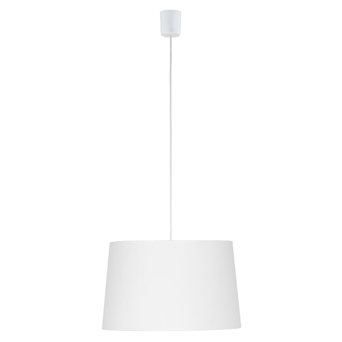 Lampa wisząca z tkaniny Maja 1883 TK Lighting abażurowa nad stół biała