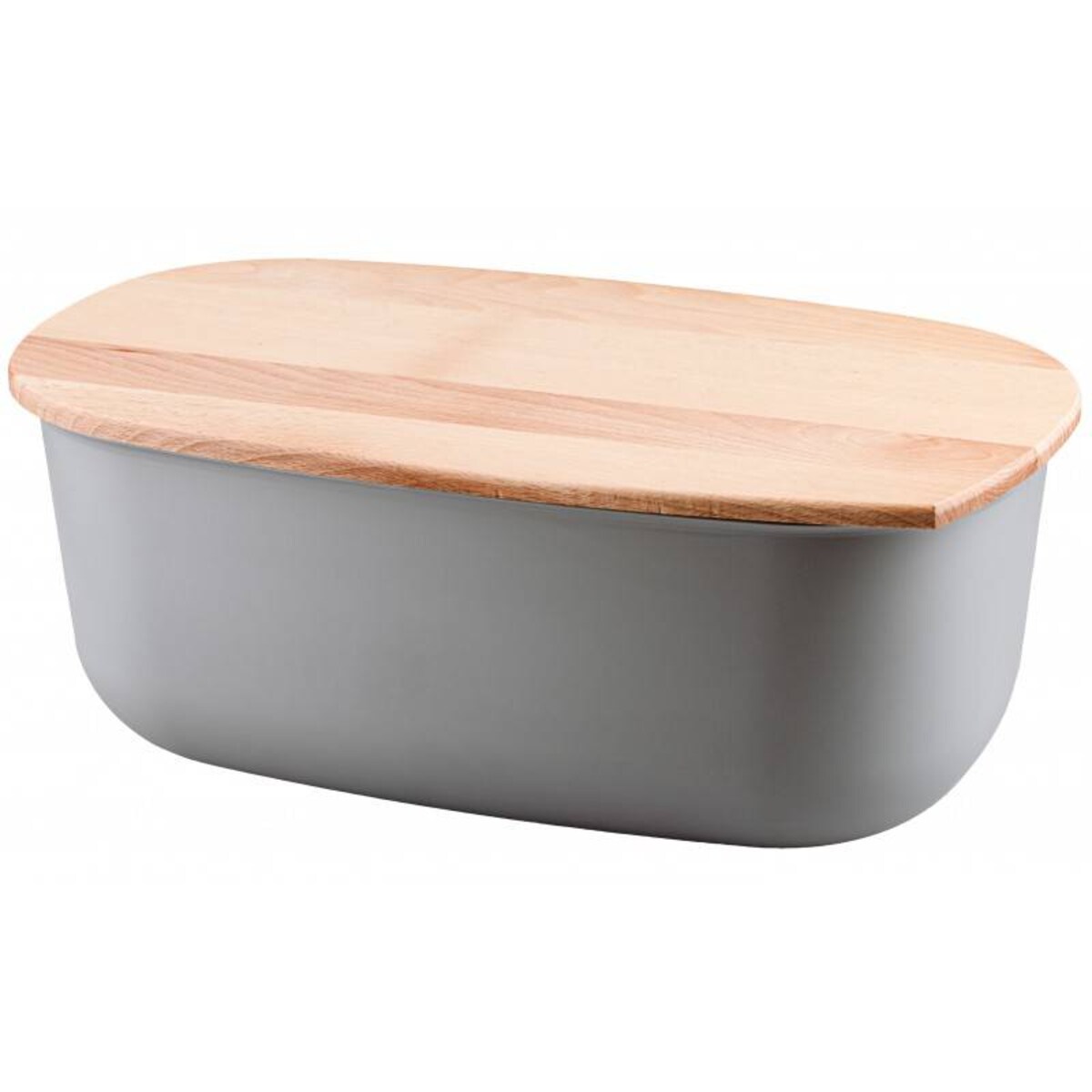 Chlebak z bukową deską do krojenia