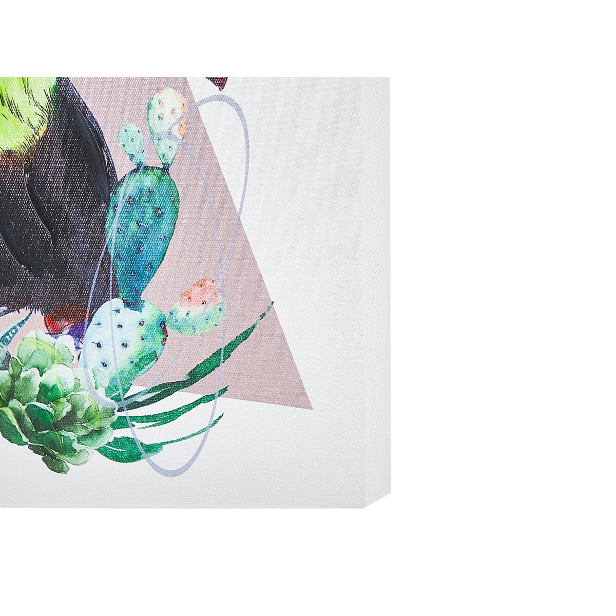 Zestaw 3 obrazów na płótnie zwierzęta 30 x 30 cm kolorowy MENAKA