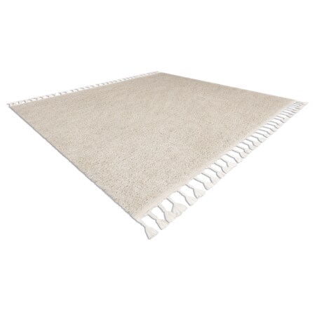 Dywan kwadratowy BERBER 9000 krem Frędzle 160x160 cm