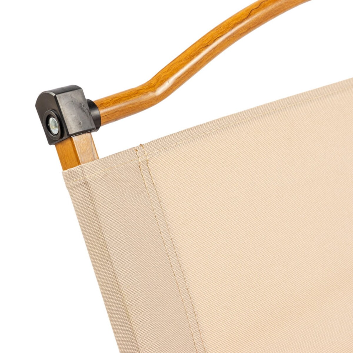 Krzesło kempingowe składany drevo 61cm stalowe, beżowe