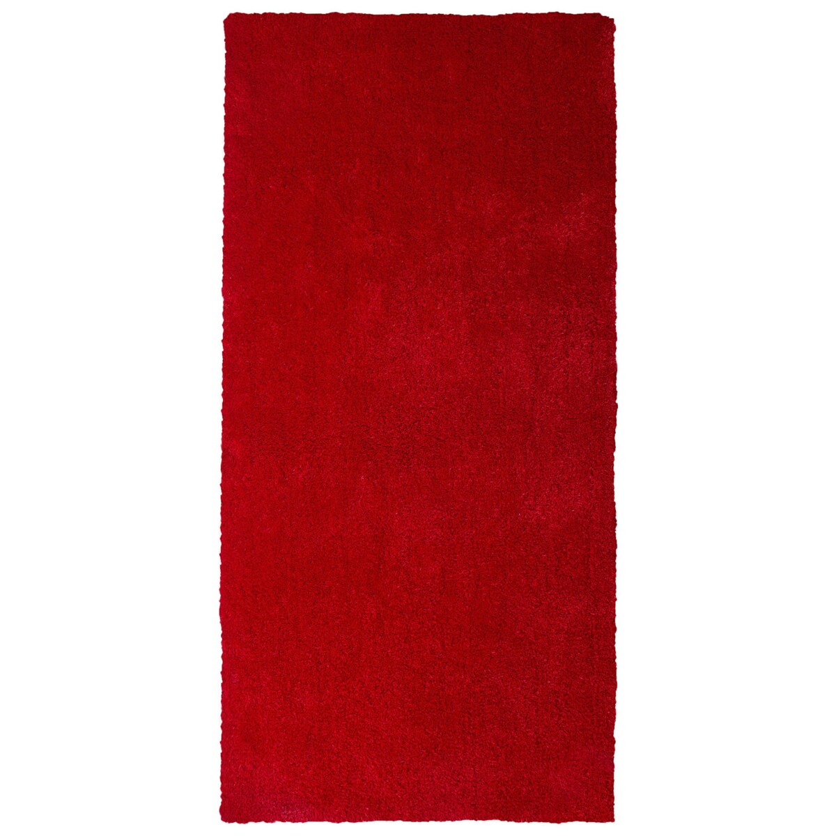 Dywan shaggy 80 x 150 cm czerwony DEMRE