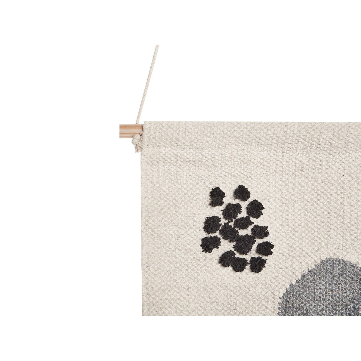 Dekoracja ścienna z frędzlami bawełniana wielokolorowa KASUR