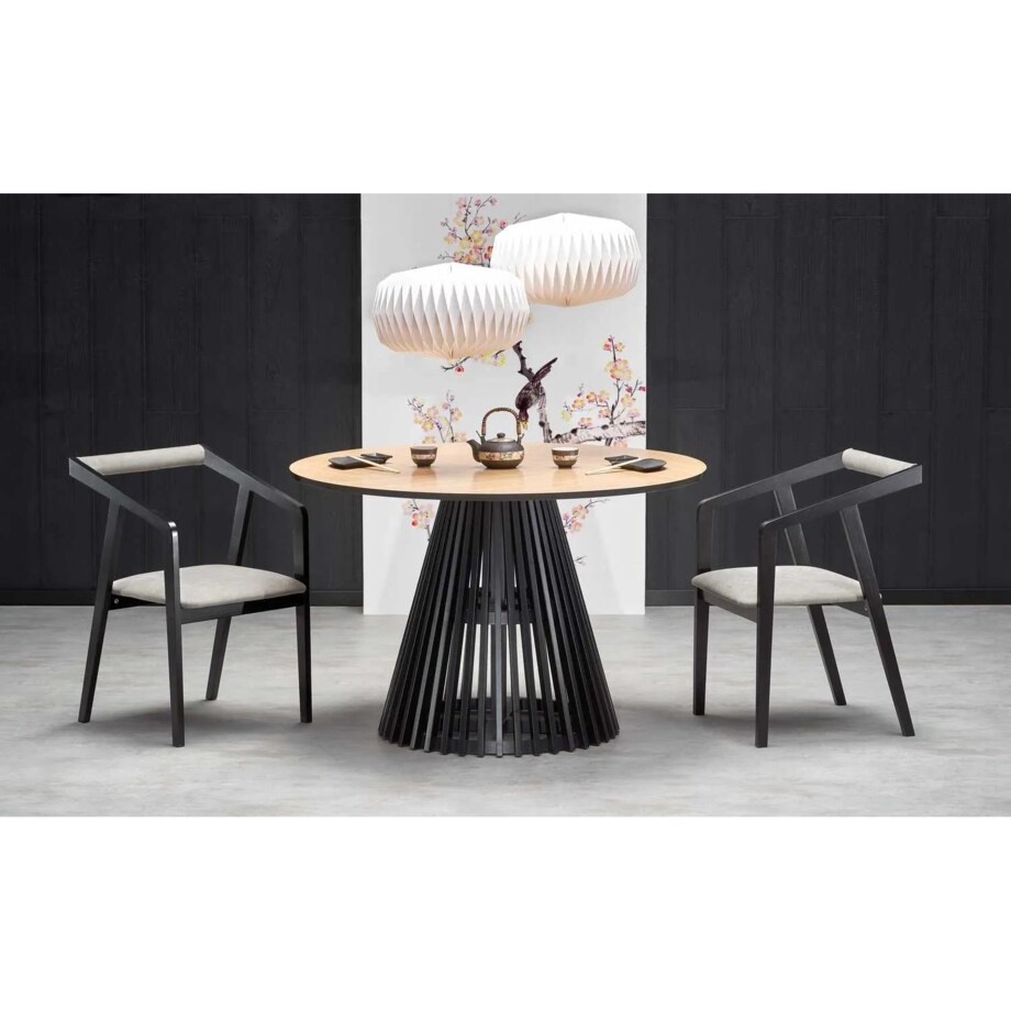 Krzesło AZUL VELVET czarne/szare