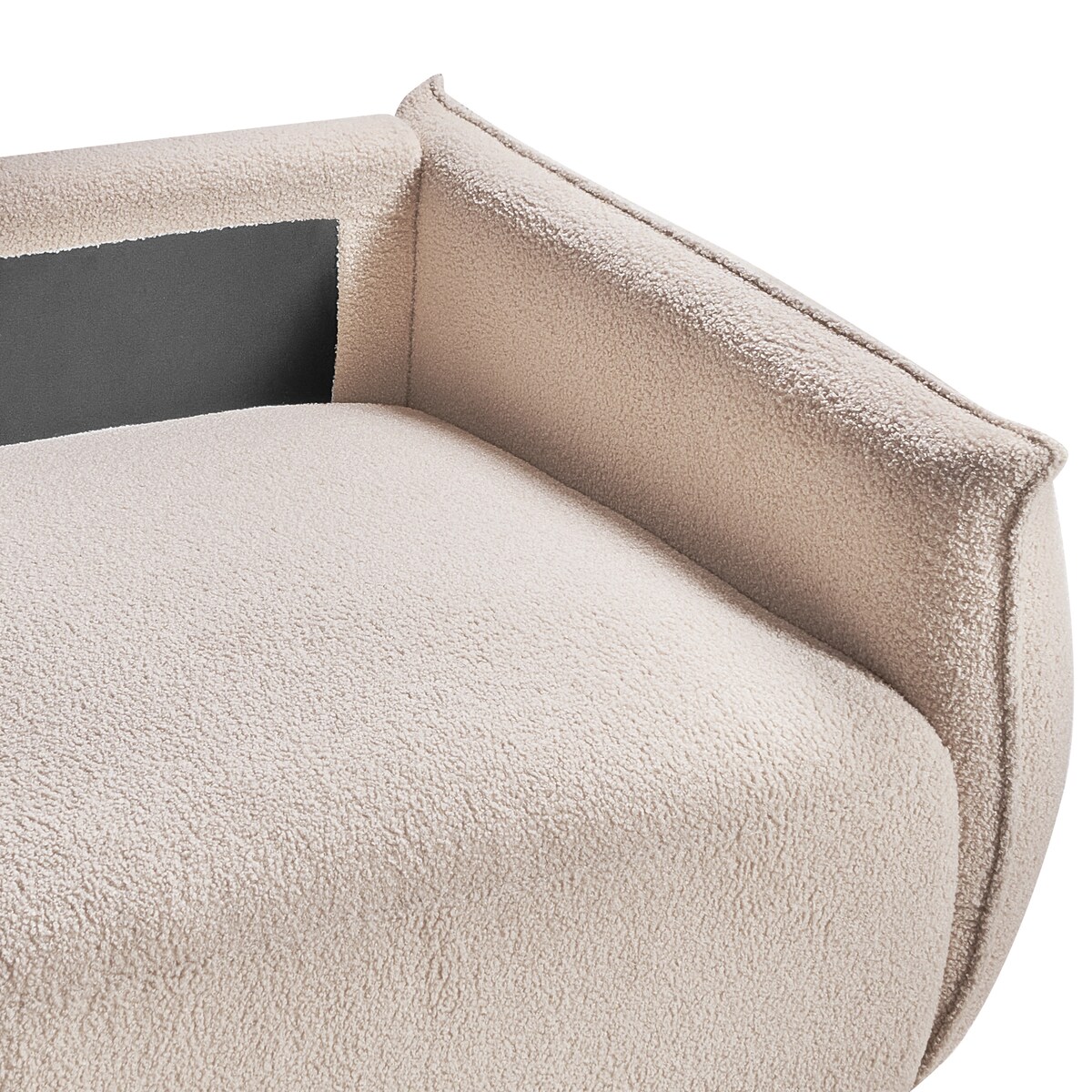 Sofa modułowa dla 2 osób MESNALI Boucle Beżowy