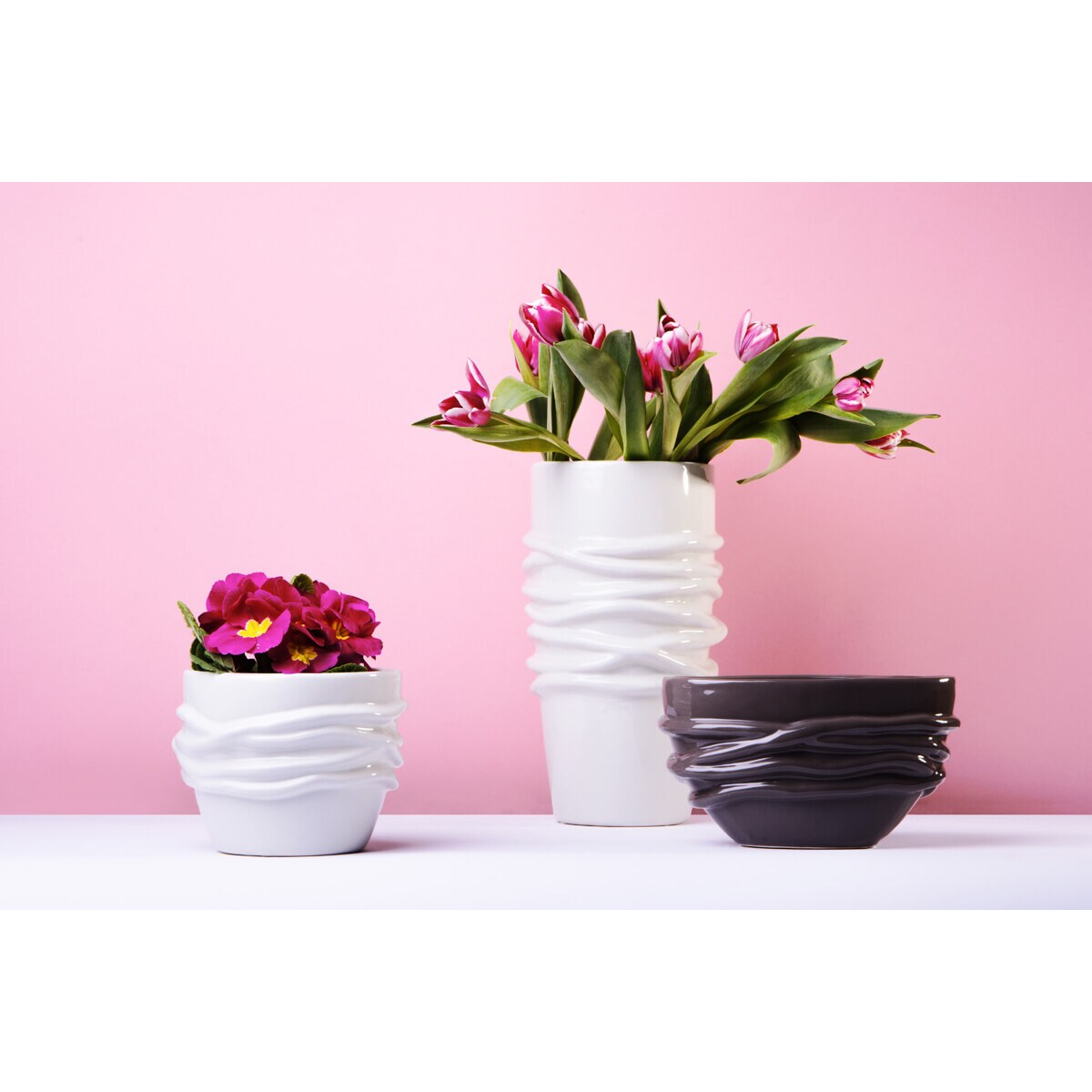 Konsimo RUMEX Osłonka do kwiatów, brązowy