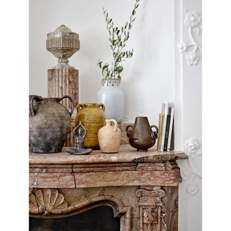 Ceramiczny Wazon Janel Szary Ceramika Kamionka 17 x 28 cm Loft Ozdobny