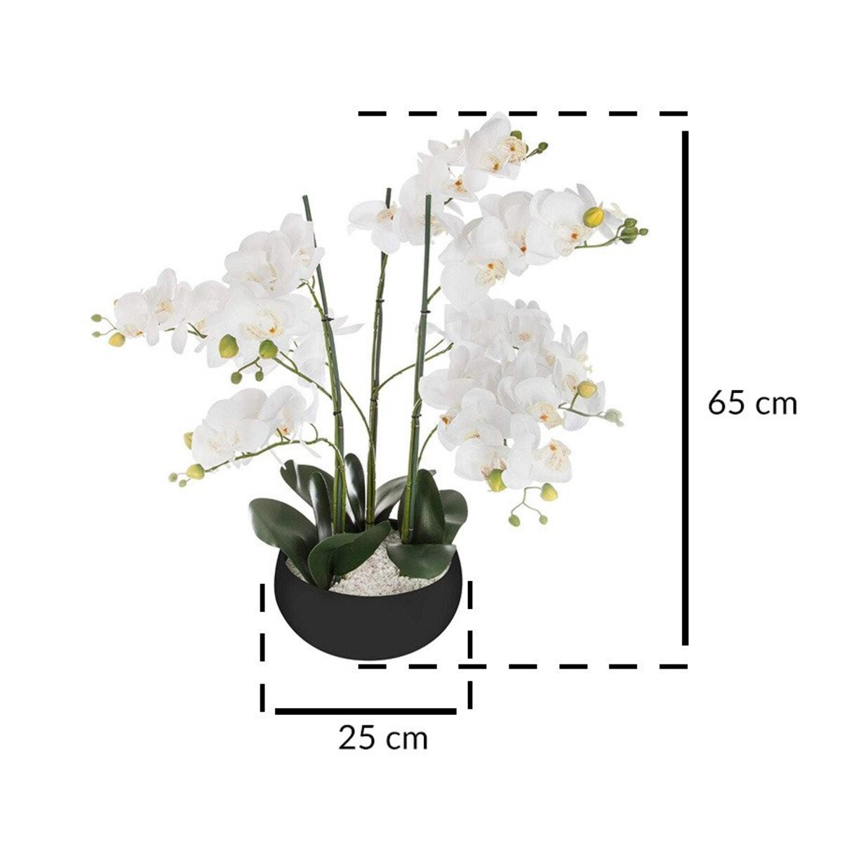Sztuczna roślina ORCHIDEE w doniczce, 65 cm