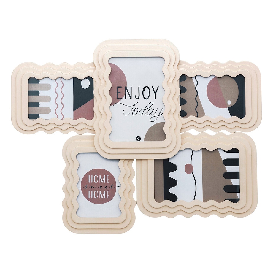 Multirama na 5 zdjęć KELLY ramka falbanka, 51 x 40 cm