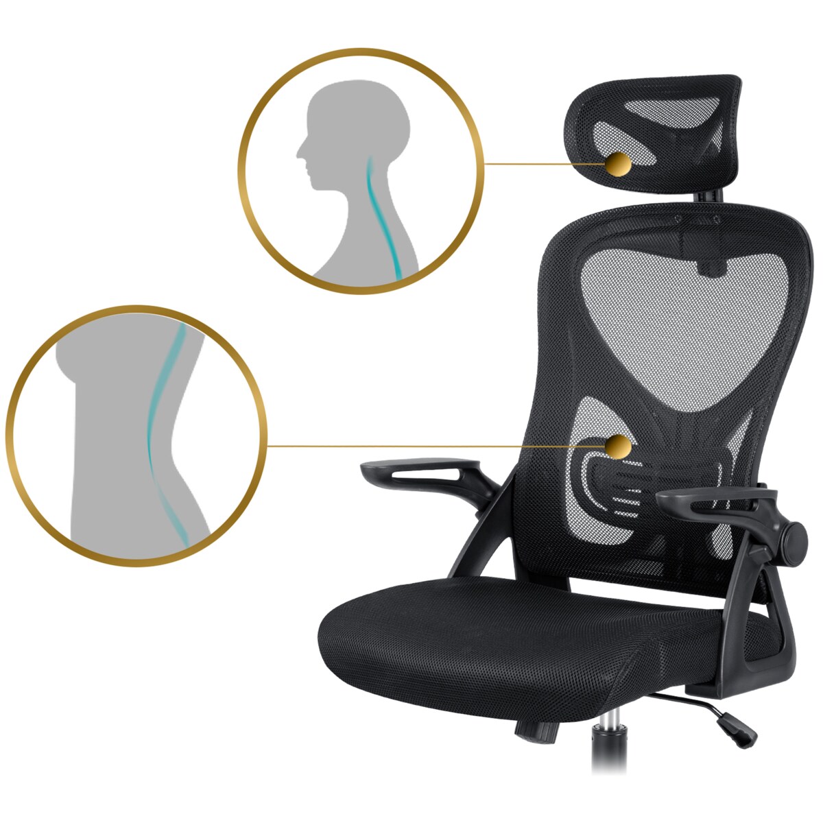 Fotel biurowy regulowany obrotowy mikrosiatka Sofotel