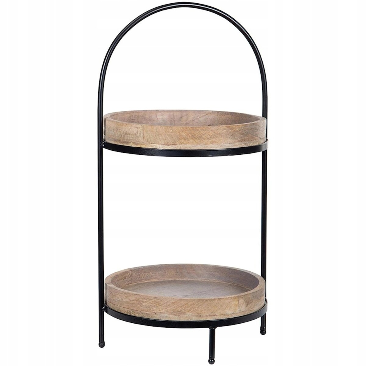 PATERA NA OWOCE 2 PIĘTROWA BABECZKI CIASTO DREWNIANA LOFT OZDOBA DEKORACJA