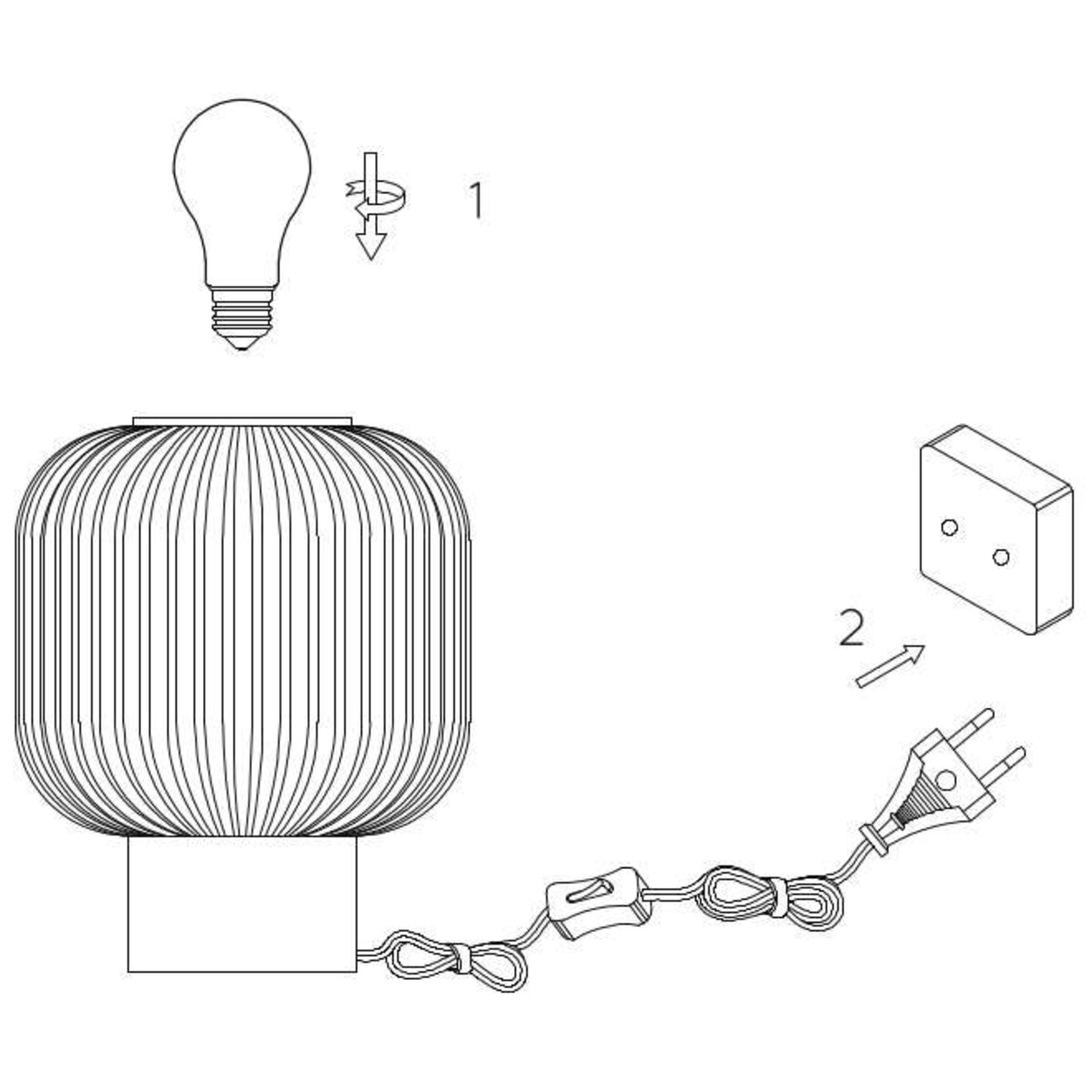 Loftowa LAMPA stołowa MALOTO  45586/20/62 Lucide stojąca LAMPKA szklana bursztynowa mosiądz